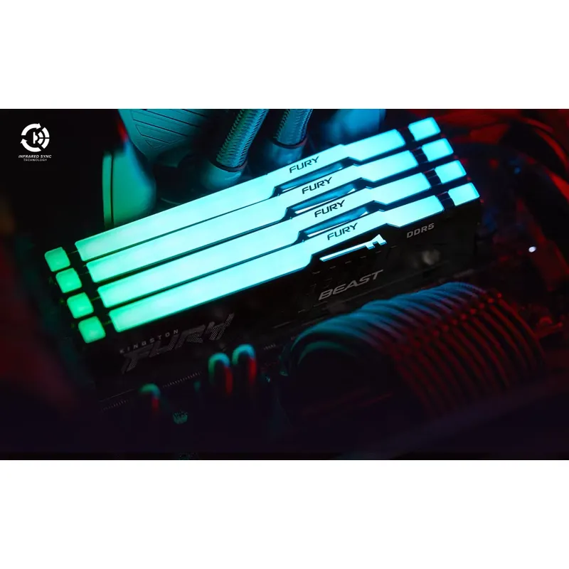 Kingston FURY White RGB 32G(2x - 64Gb Ddr5 6000Mhz Cl30 2X32Gb Desktop ulasan dan harga